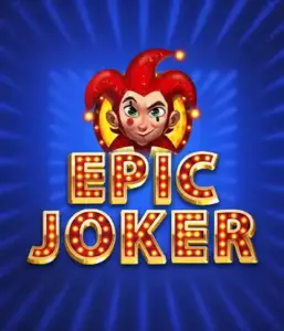 Step into the vibrant world of Epic Joker slot by Relax Gaming, featuring a cheerful joker with a vivid hairstyle against a sparkling blue background. This image depicts the joy and humor of classic slots, perfect for players who enjoy a nostalgic touch, offering a delightful play experience.