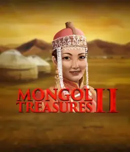 Explore the captivating heritage of Mongolia with Mongol Treasures 2 slot by Endorphina, showcasing a stunning Mongolian woman clothed in traditional attire against a pastoral Mongolian steppe backdrop. This graphic portrays the beauty of Mongolian tradition, offering a memorable cultural journey. 